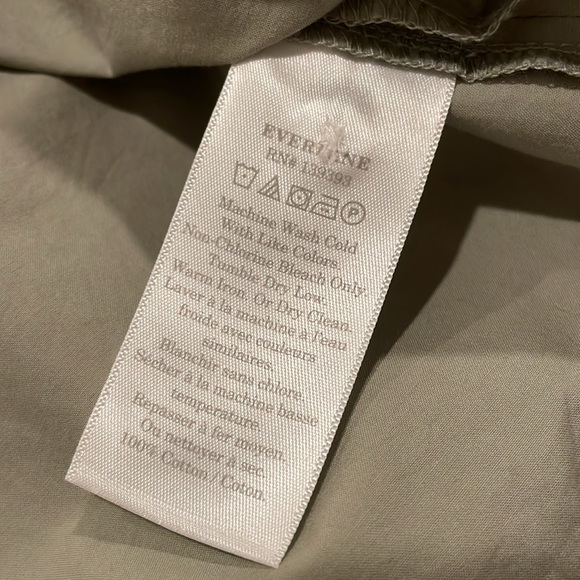 🌿Everlane The Short Sleeve Button Down Box Minimalist Shirt poplin XS - Picture 12 of 13